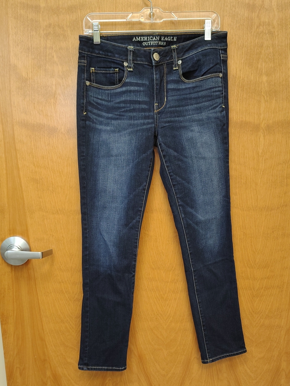American Eagle Outfitters Women's Dark Blue Skinny Jeans